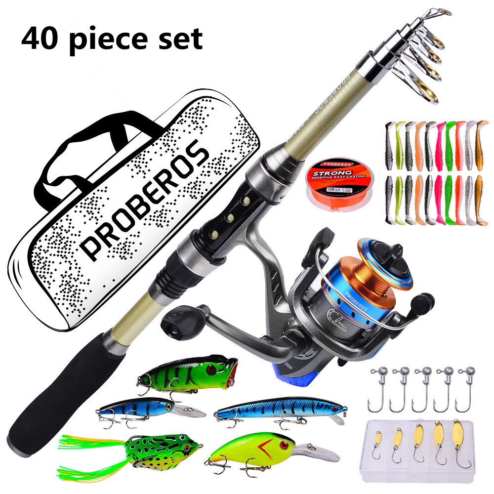 Fishing Rod Fly - 40-teiliges Set mit neuen Meeresstäben, ferngesteuerten
