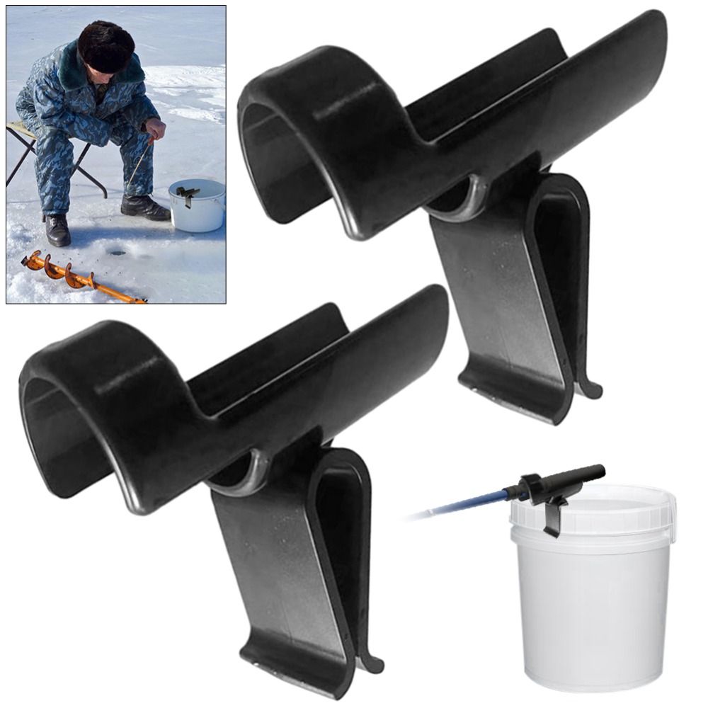 Fishing Rod Ice - 1 Stück Eimer-Ruten-Aufbewahrungshalter, multifunktionaler Eis-Angelrute-Ständer, Angelruten-Werkzeug,