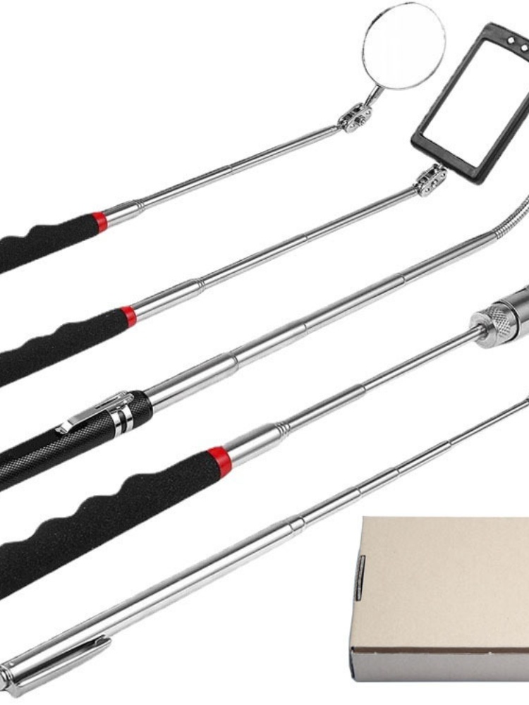 Fishing Rod Telescopic - Auto-Reparatur-Werkzeuge, Teleskop-Magnetstift, Pickup-Stab-Set, 1–5 Stück, praktisches