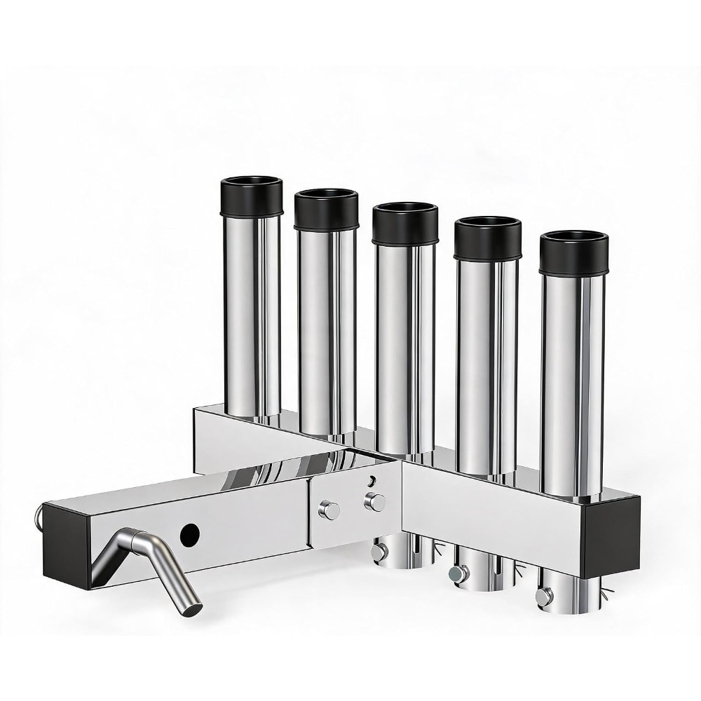 Fishing Rod Rack - Anhängerkupplungs-Angelrutenhalter aus 316 Edelstahl mit Verstellbarem