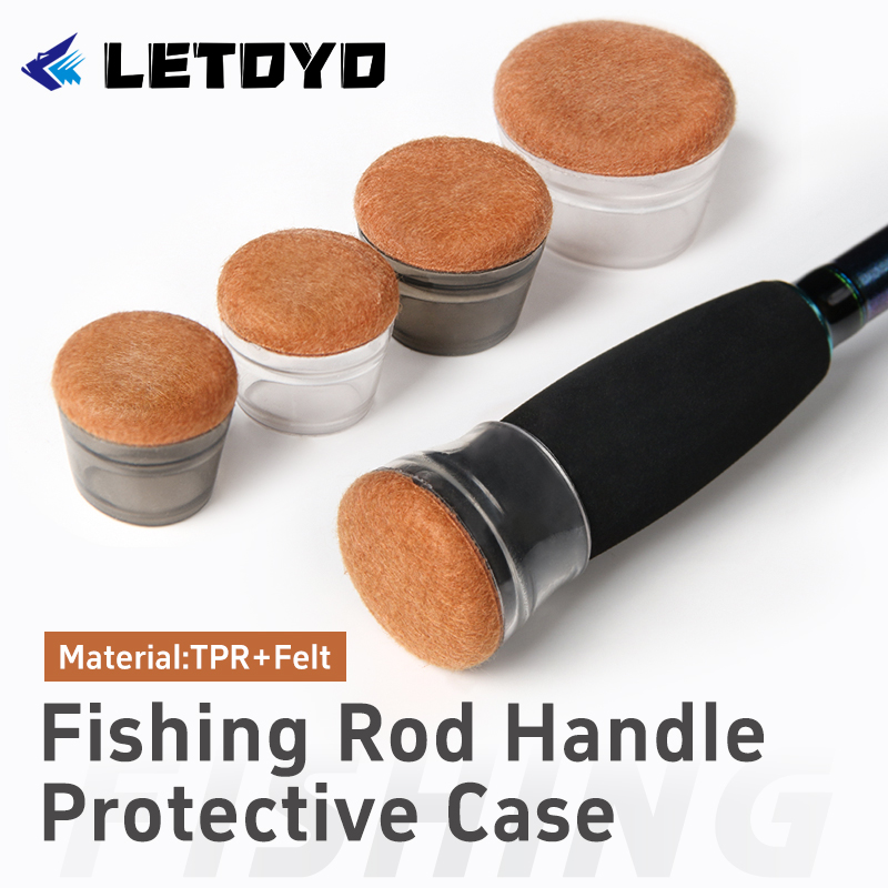 Fishing Rod Case - LETOYO Filz-Bodenschutz, Griff, Schutzhülle, Silikon-Rutenstopfen, Schwanz,