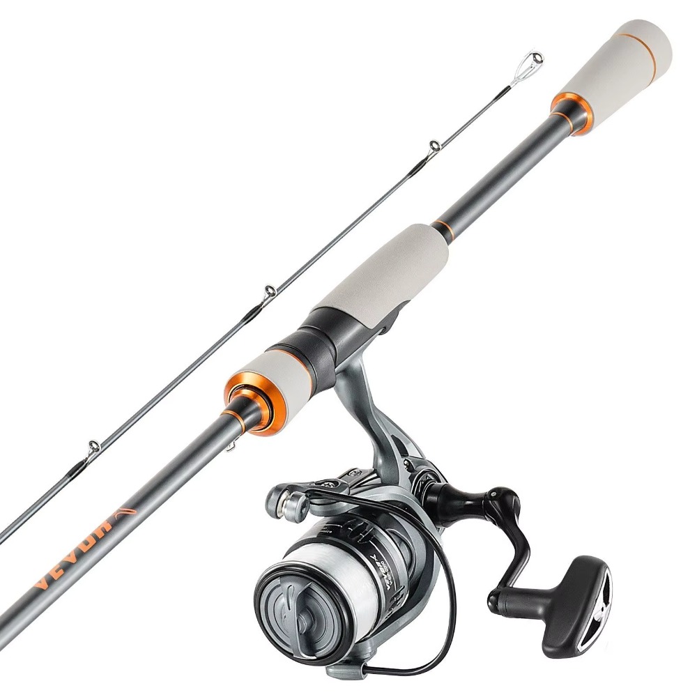 Fishing Rod Carbon Fiber - Carbon-Angelrute für Barschangeln, 6,5 Fuß, zweiteilig,