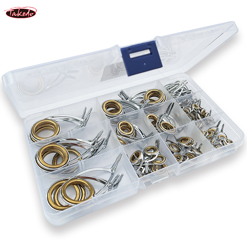 Fishing Rod Guide Replacement - TAKEDO TN75-1 5er-Set Spinnrutenführungen aus Edelstahl