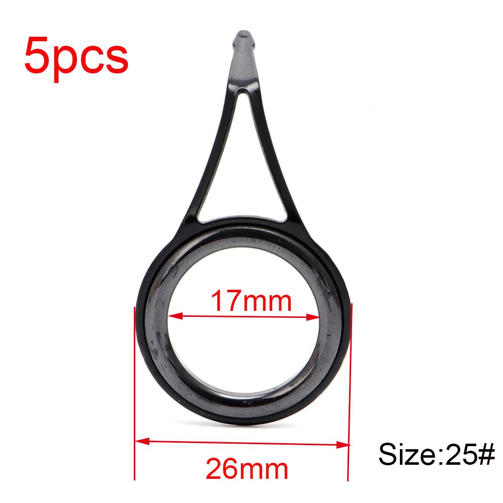 Fishing Rod Tip Replacement - Ovale 3mm-23mm Innendurchmesser Edelstahl Angelrutenführungsringe Reparaturset