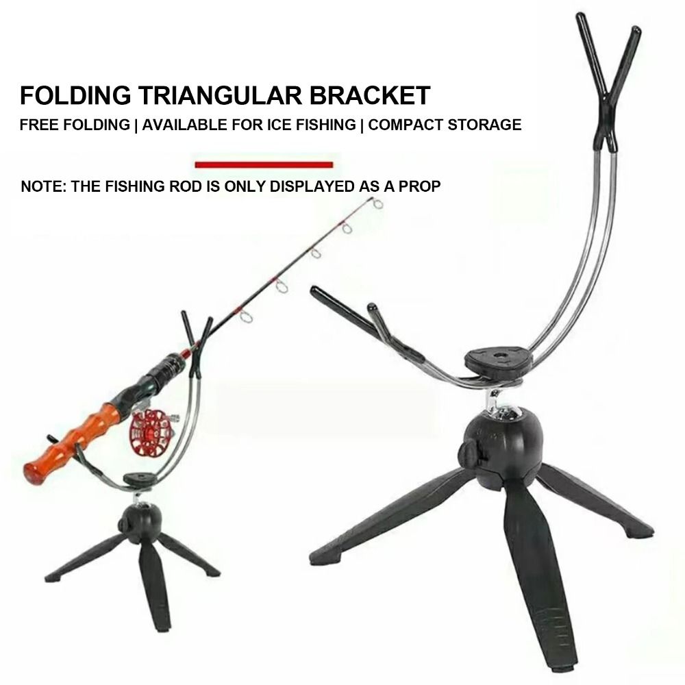 Fishing Rod Rack - 360 ° Verstellbarer Eisangelrutenhalter Faltbarer Multifunktionaler