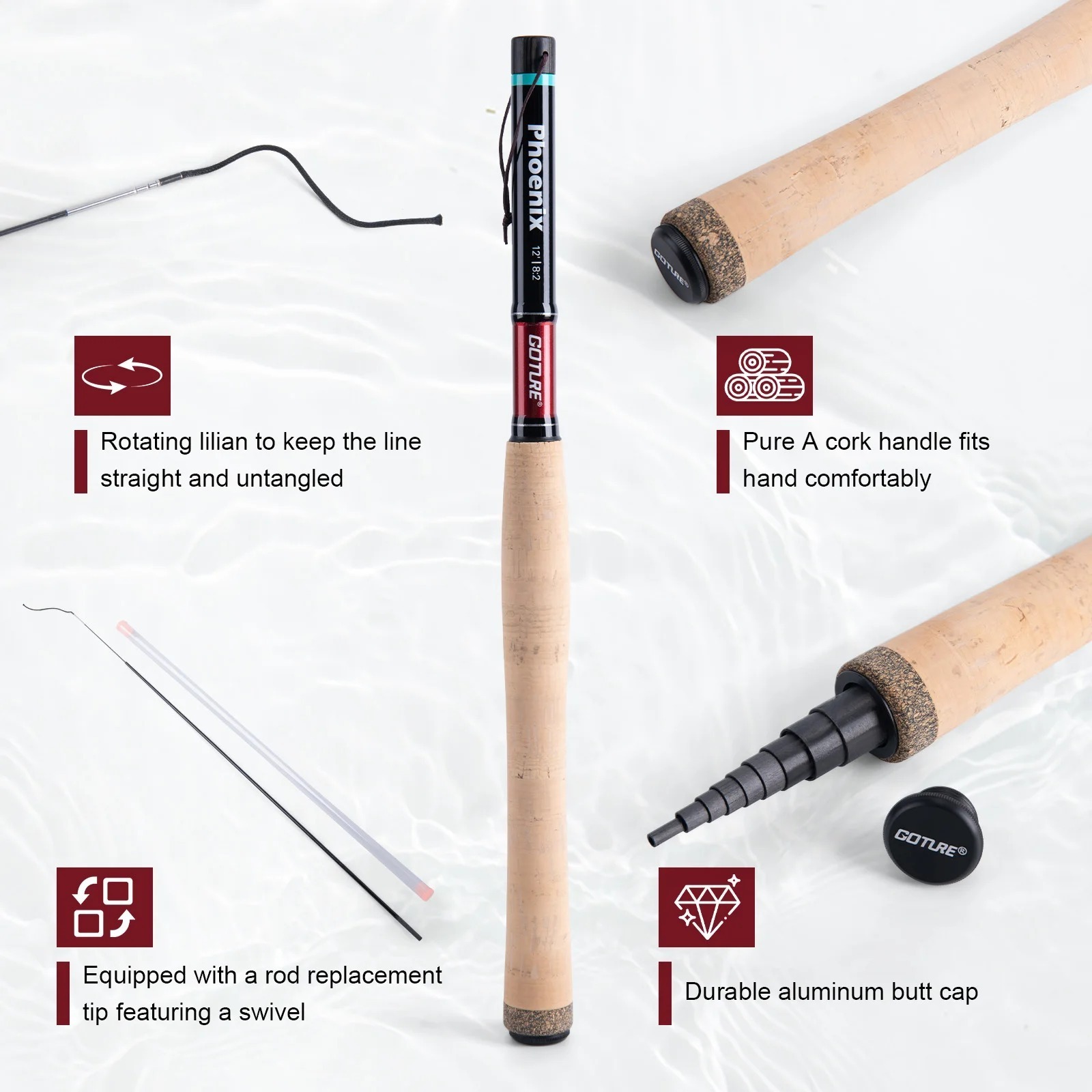 Goture 12FT 3,6M Tenkara Flieg – Fishing Rod Fly Bewertung und Preis