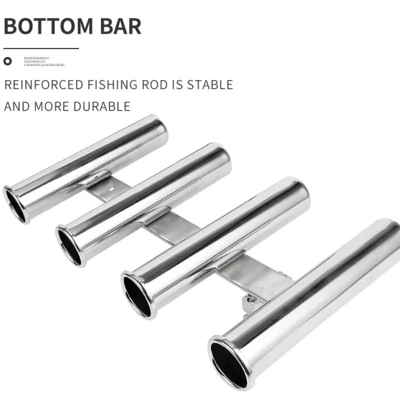 Edelstahl 4-Röhren-Rutenhalter – Fishing Rod Boat Bewertung und Preis